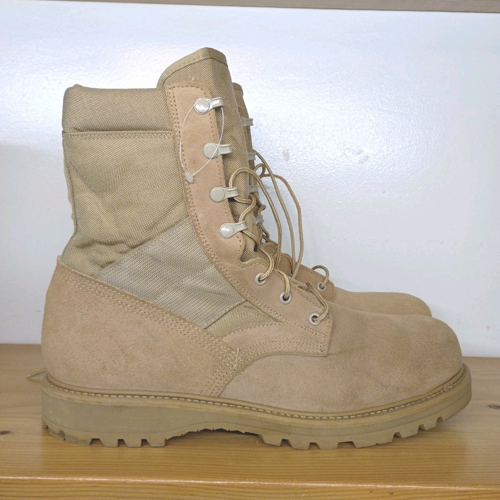 Mondo PT Steel Toe Vibram Military Coyote Hot Weather Combat Boots Size 13 N